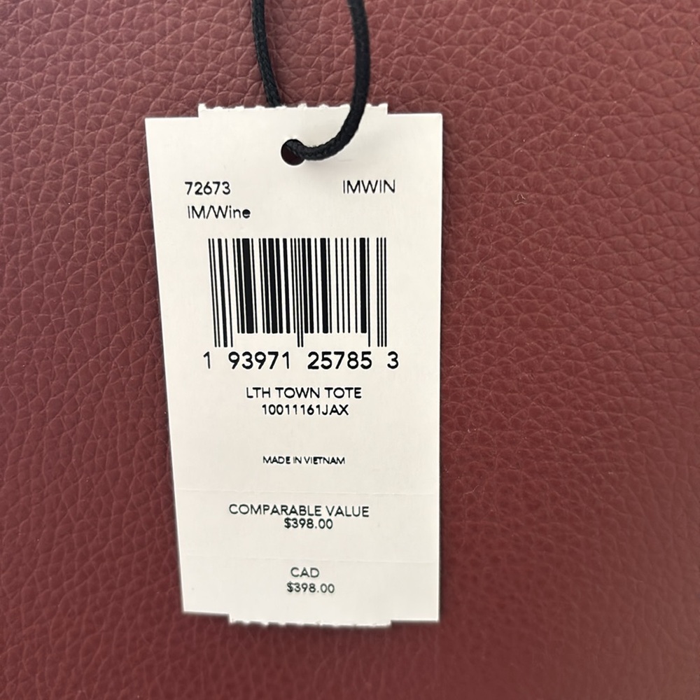 Nwts! COACH 🐎✨leather town tote - Picture 12 of 12